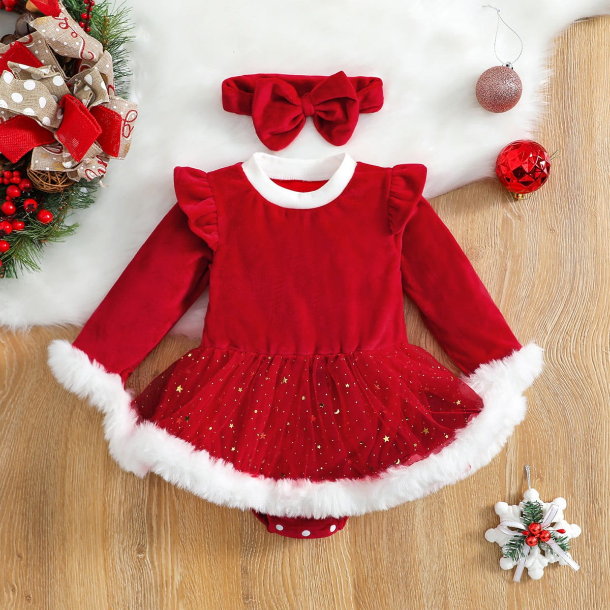 newborn christmas dress